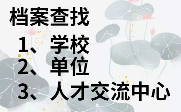 考研时不知道档案在哪里怎么办?
